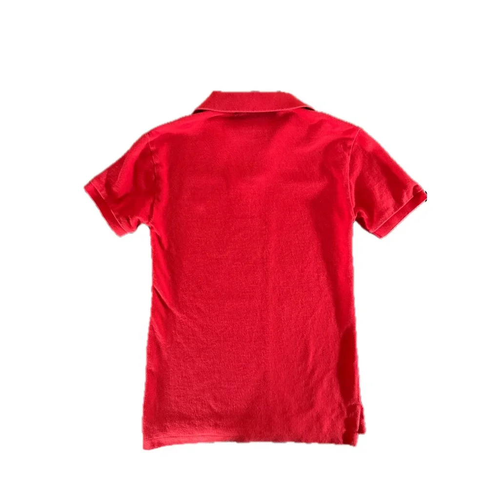 Polo Ralph Lauren Mens Slim Fit Red Cotton Pique Short Sleeve Polo Shirt XS
